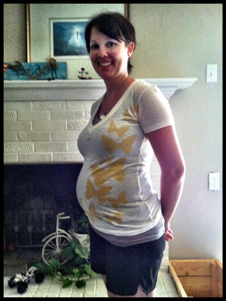20 weeks - no hiding that baby bump