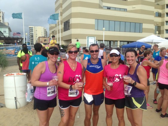 Finish line fun with some great friends